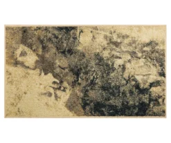 Brandt Gray Abstract Area Rug, (6' X 9')