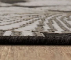 Mohawk Treasured Garden Dark Gray & White Botanical Outdoor Area Rug -Northlight Outlet Home Store 810600350 A8 4