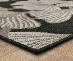Mohawk Treasured Garden Dark Gray & White Botanical Outdoor Area Rug -Northlight Outlet Home Store 810600351 A8 1