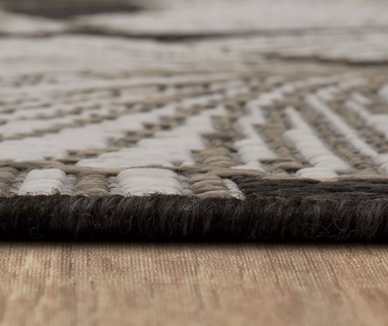 Treasured Garden Dark Gray & White Botanical Outdoor Area Rug, (8' X 10') 6 Treasured Garden Dark Gray & White Botanical Outdoor Area Rug, (8' X 10') - Image 6