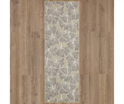 Treasured Garden Beige & Tan Botanical Outdoor Area Rug, (2.5' X 6') -Northlight Outlet Home Store 810600354 A0 2
