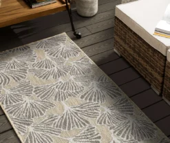 Treasured Garden Beige & Tan Botanical Outdoor Area Rug, (2.5' X 6') -Northlight Outlet Home Store 810600354 A0 4