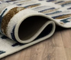 Quicksilver Blue, Brown & White Abstract Area Rug, (2' X 8') 15 Quicksilver Blue, Brown & White Abstract Area Rug, (2' X 8') -Northlight Outlet Home Store 810600446 A8 5