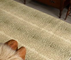 Brown & Ivory Antelope Print Area Rug, (5' X 8') -Northlight Outlet Home Store 810600864 A0 4