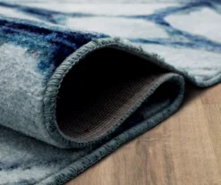 Elyzabeth Blue & White Lattice Area Rug, (2.5' X 10') -Northlight Outlet Home Store 810600981 A8 5