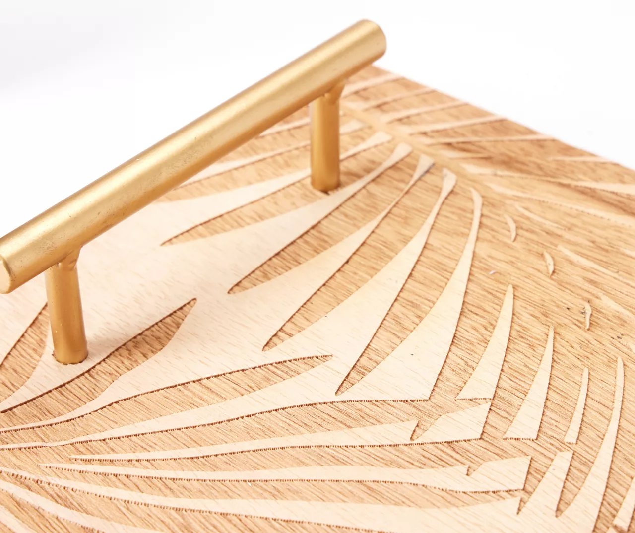 Wild Sedona Brown Etched Palm Wood Tray 2 Wild Sedona Brown Etched Palm Wood Tray - Image 2