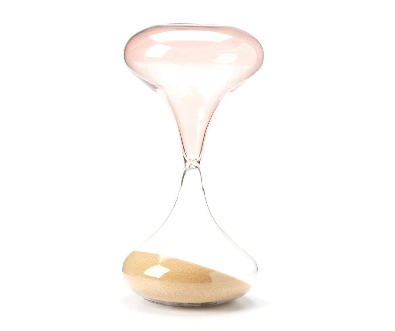 Wild Sedona Clear & Pink 2-Tone Decorative Hourglass 1 Wild Sedona Clear & Pink 2-Tone Decorative Hourglass