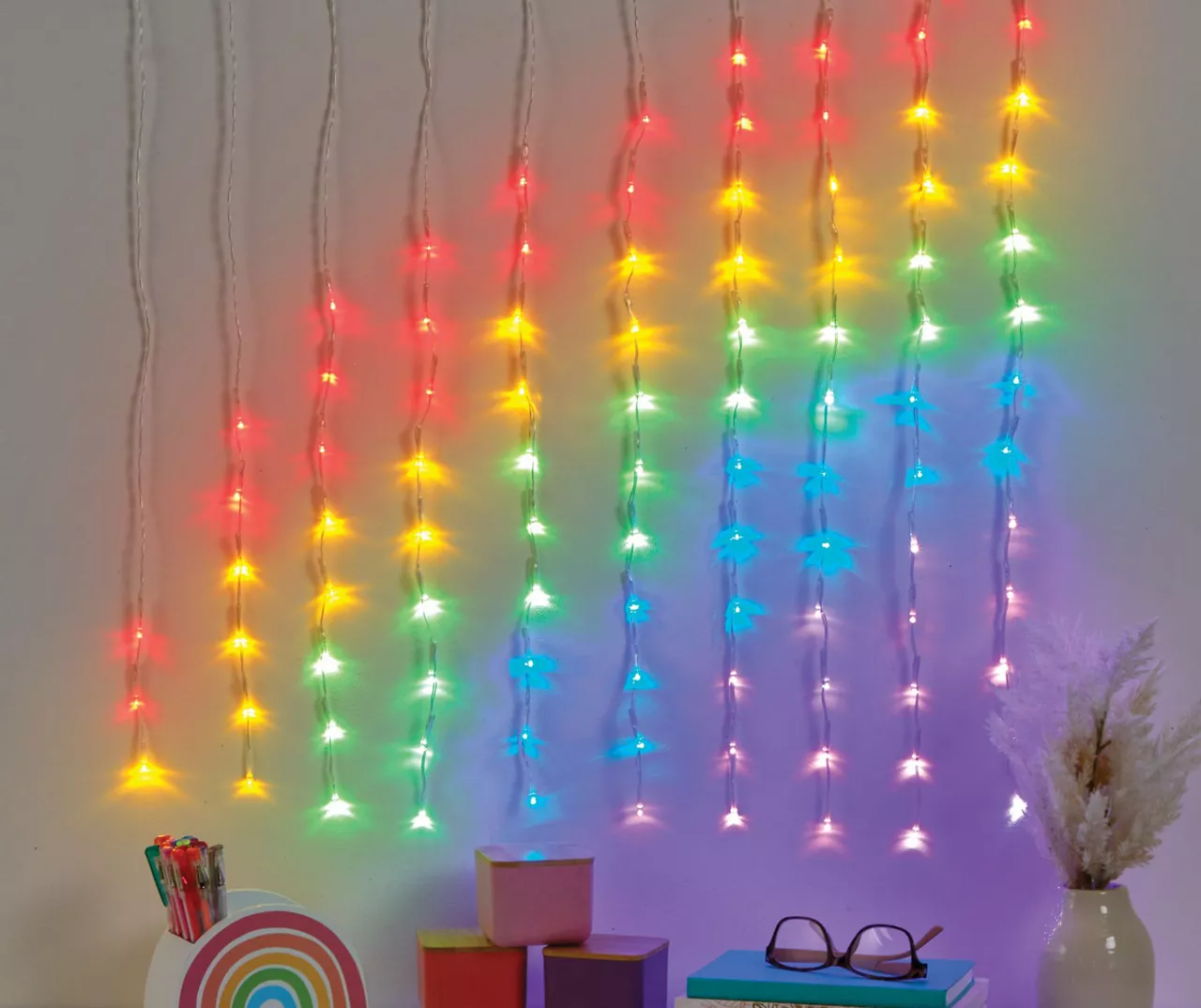 Rainbow Arch 10-Strand LED Curtain Lights 2 Rainbow Arch 10-Strand LED Curtain Lights - Image 2