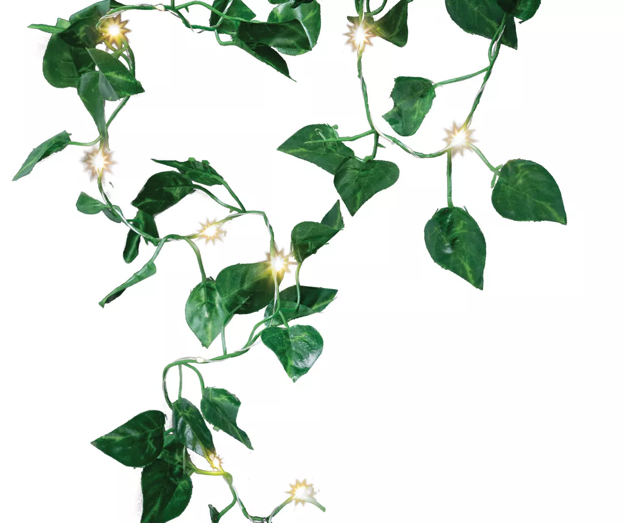 7' Warm White LED Green Vine String Lights, 3-Pack 1 7' Warm White LED Green Vine String Lights, 3-Pack