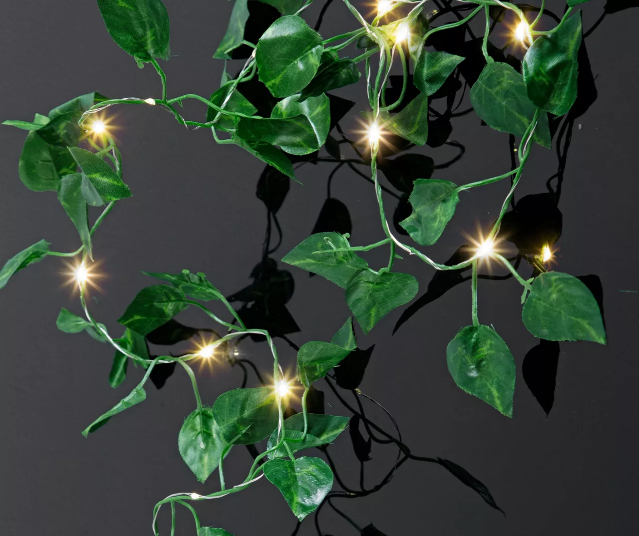 7' Warm White LED Green Vine String Lights, 3-Pack 2 7' Warm White LED Green Vine String Lights, 3-Pack - Image 2