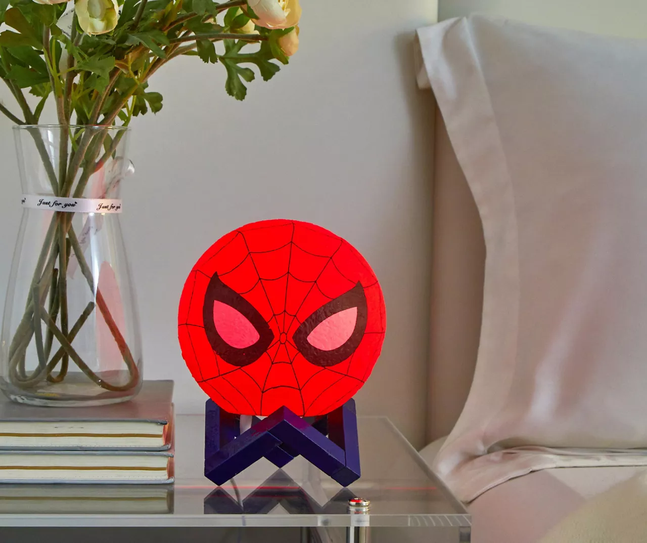 Marvel Red & Blue Spider-Man Moon Lamp 3 Marvel Red & Blue Spider-Man Moon Lamp - Image 3