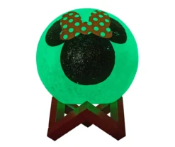 Disney Red Minnie Mouse Silhouette Multi-Color Moon Lamp -Northlight Outlet Home Store 810603742 A8 2