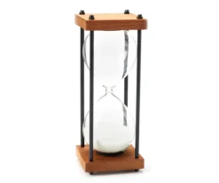 Sand Hourglass Wood & Metal Tabletop Decor 