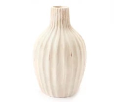 Carved Line Bud Vase, (10.4")