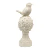 White Bird On Artichoke Tabletop Decor