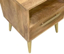 Mango Wood & Metal Bed Side Table 5 Mango Wood & Metal Bed Side Table -Northlight Outlet Home Store 810606917 A0 3