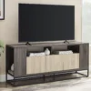 58" Birch & Slate 3-Door TV Stand
