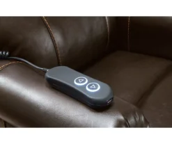 Markridge Chocolate Faux Leather Power Lift Recliner -Northlight Outlet Home Store 810609737 11