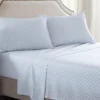 White & Blue Geo Tiles Sheet Set