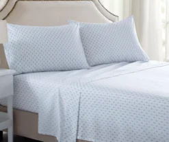 White & Blue Geo Tiles Sheet Set