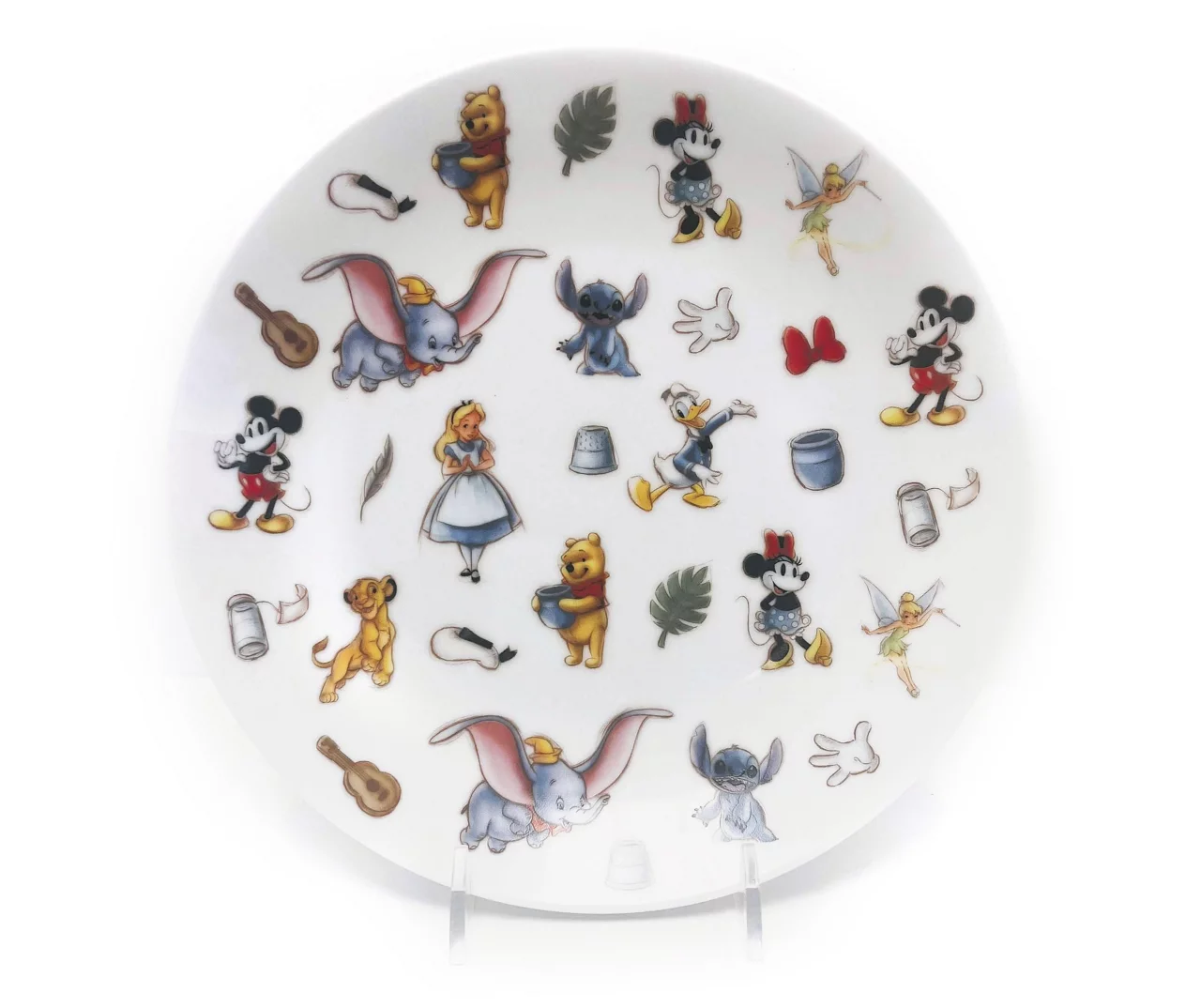 Disney 100 Heritage Multi-Character Ceramic Dessert Plate 1 Disney 100 Heritage Multi-Character Ceramic Dessert Plate