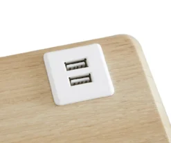 Wood Look Folding Table With USB Charging 14 Wood Look Folding Table With USB Charging -Northlight Outlet Home Store 810612178 A8 1