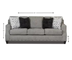 Alexandria Gray Chenille Sofa -Northlight Outlet Home Store 810616679 A8
