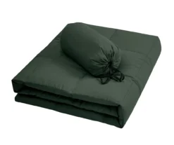 Serta Down-Filled Box-Quilt Packable Throw