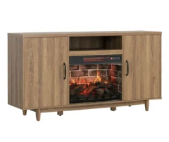 60" Modern Tan Electric Fireplace Console -Northlight Outlet Home Store 810617759 A0 2