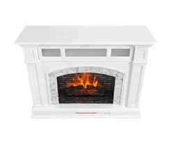 62" White Marble Grand Electric Fireplace Console -Northlight Outlet Home Store 810617766 A0 4