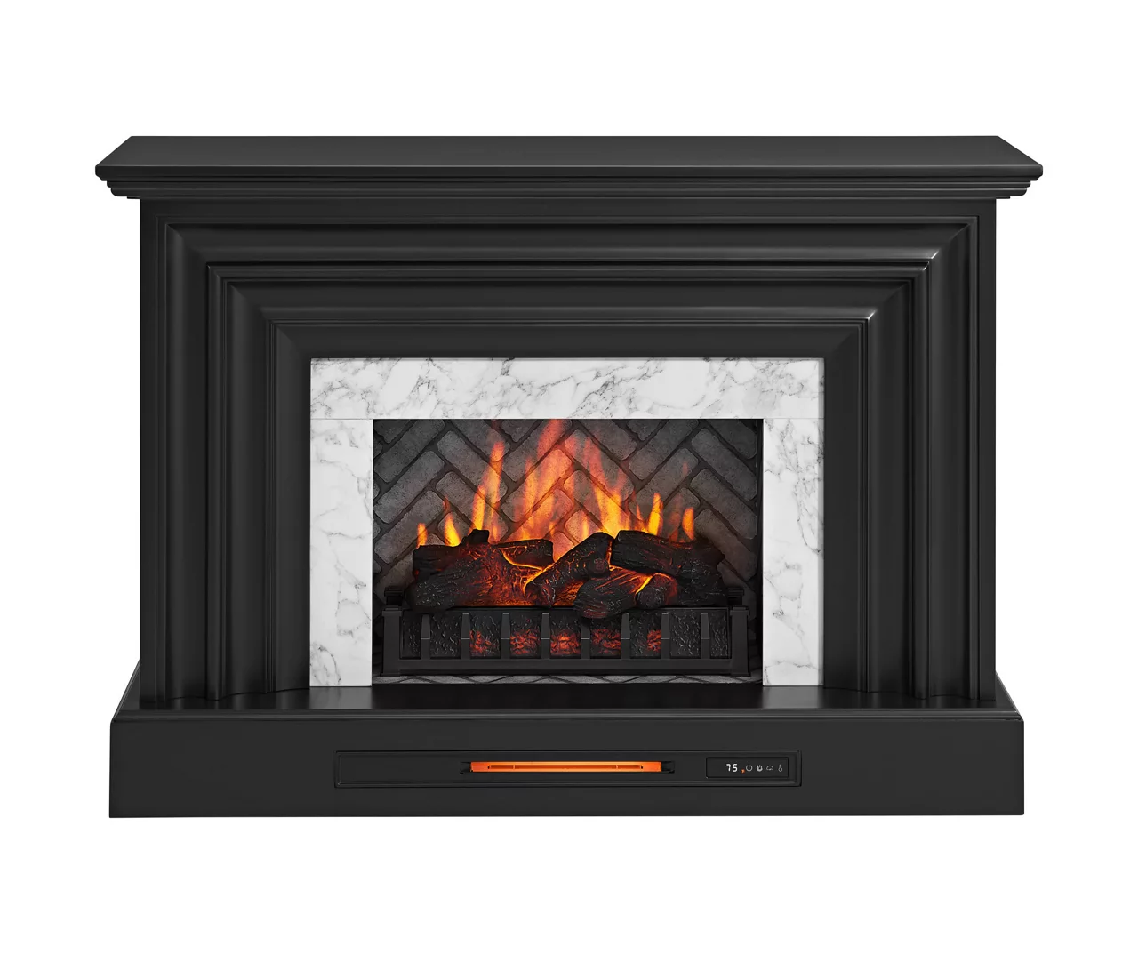 53.5" Black Petite Grand Electric Fireplace Console 1 53.5" Black Petite Grand Electric Fireplace Console