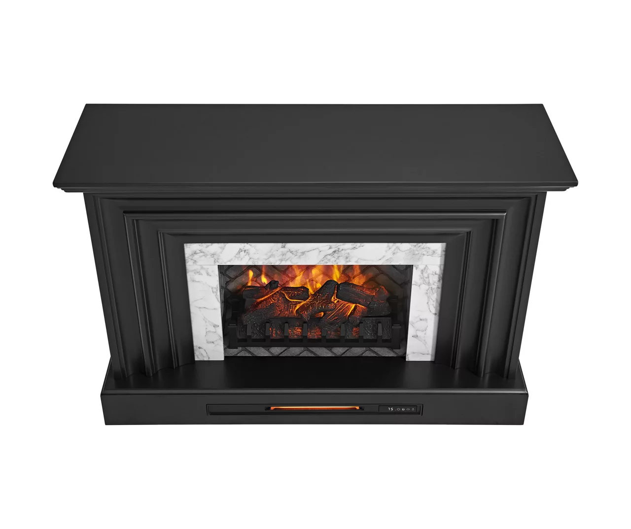 53.5" Black Petite Grand Electric Fireplace Console 7 53.5" Black Petite Grand Electric Fireplace Console - Image 7