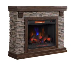 50" Madison Pine & Faux Stone Electric Fireplace -Northlight Outlet Home Store 810620258 A0 2