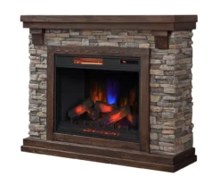 50" Madison Pine & Faux Stone Electric Fireplace -Northlight Outlet Home Store 810620258 A0 3