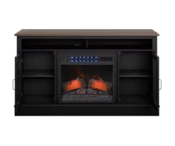 59.5" Black CoolGlow Electric Fireplace & Fan Console -Northlight Outlet Home Store 810620259 A0 2