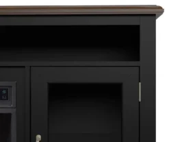 59.5" Black CoolGlow Electric Fireplace & Fan Console -Northlight Outlet Home Store 810620259 A8 2