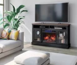59.5" Black CoolGlow Electric Fireplace & Fan Console -Northlight Outlet Home Store 810620259 B0 2