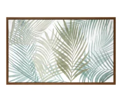 Botanical Greens Framed Art Canvas, (16" X 26")
