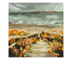Pathway To Beach Art Canvas, (24" X 24")
