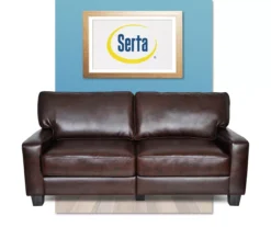 Serta Palisades Chestnut Bonded Leather Sofa -Northlight Outlet Home Store 810659214 A0 2