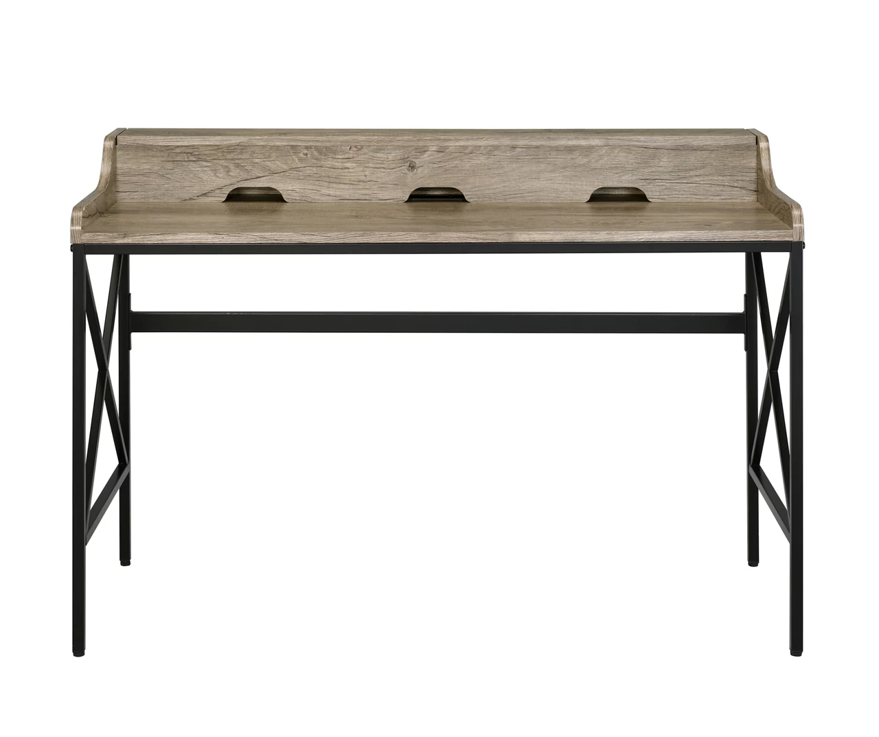 Corday Gray Wood Writing Desk With USB Charing 1 Corday Gray Wood Writing Desk With USB Charing