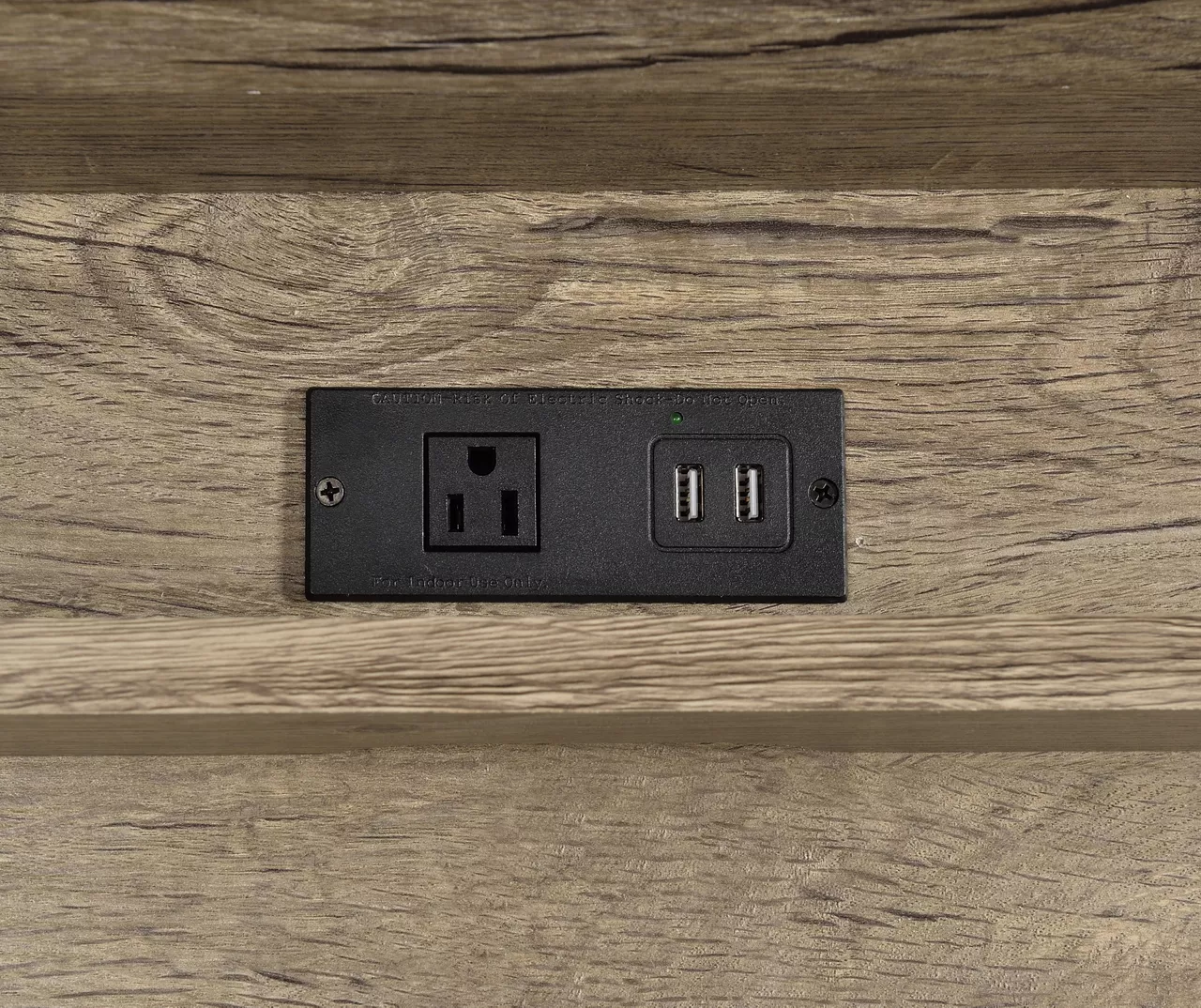 Corday Gray Wood Writing Desk With USB Charing 3 Corday Gray Wood Writing Desk With USB Charing - Image 3