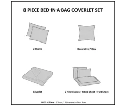 Seth Aqua & Gray Paint Stroke Queen 8-Piece Quilted Coverlet Set -Northlight Outlet Home Store 810681290 810681289 810681288 810681287 810681286 D6 11