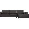 Signature Design By Ashley Nokomis Faux Leather Sectional With Right-Arm-Facing Chaise