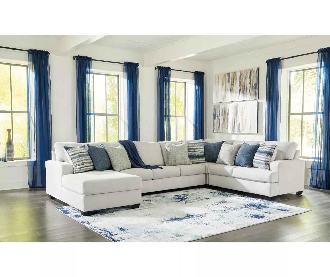 Signature Design By Ashley Lowder Stone 4-Piece Sofa Sectional With Left-Facing Chaise 1 Signature Design By Ashley Lowder Stone 4-Piece Sofa Sectional With Left-Facing Chaise