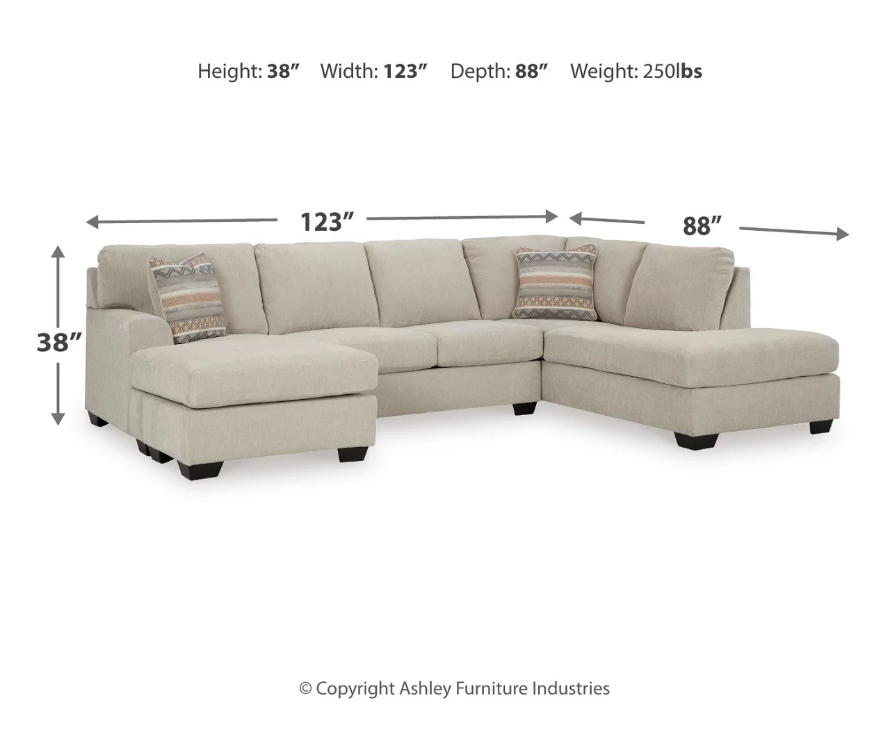 Broyhill Glynn-Cove Linen Sectional 5 Broyhill Glynn-Cove Linen Sectional - Image 5
